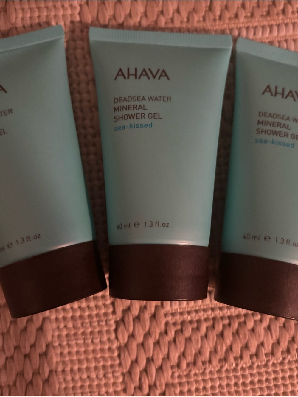 AHAVA Sea-Kissed Shower Gel in Light Aqua with Black Cap
